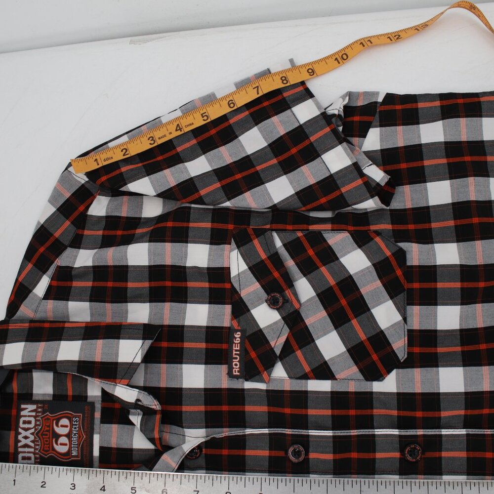DIXXON Flannel co Shirt womens 2X Route 66 Bamboo Blend Plaid Motorcycle pockets - Picture 12 of 15